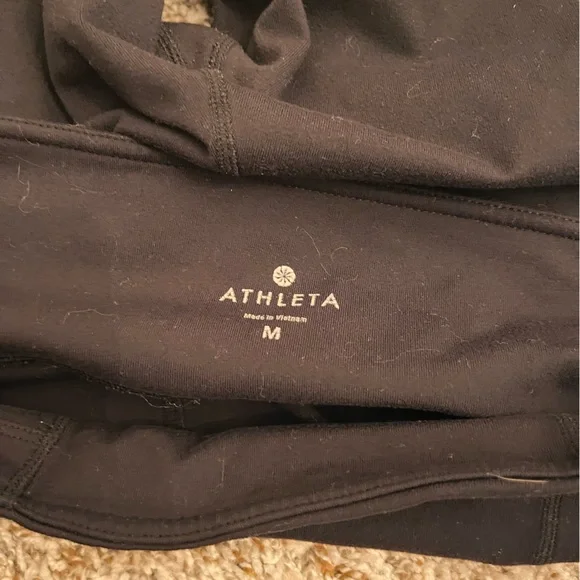 Athleta Black Flare Yoga Pants - Picture 3 of 3